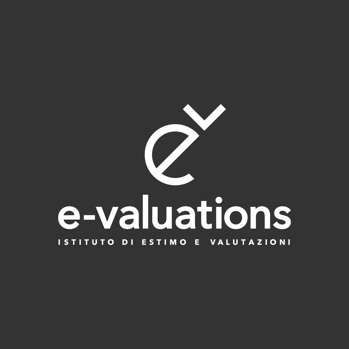 E-Valuations logo bianco